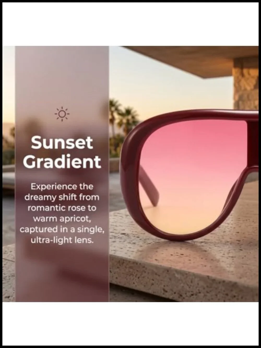 Oversized Large-Frame Sunglasses with UV400 Protection